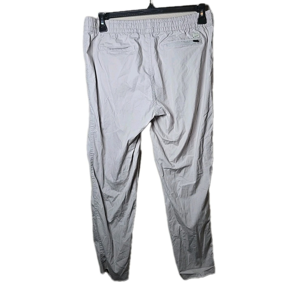 Vuori Ripstop Pants Women's Size Large Brown Elastic Waist Drawstring Raw Hem t9 - Picture 2 of 5